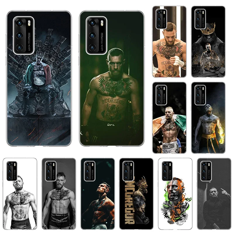 Custodia Morbida In Silicone Tpu Per Huawei P50 P40 Lite P30 Pro P20 Y7A Y8S Y5 Y6 Y7 2019 P-Smart Z 2021 Conor Mcgregor Cover