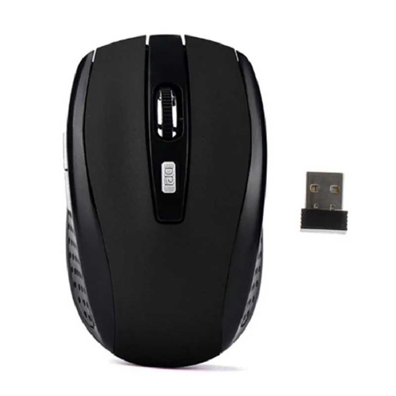 

Wireless Mouse PC Optical Mause with USB Receiver 6 buttons 2.4Ghz 1600 DPI 3 Levels Adjustable Wireless Mice For Laptop