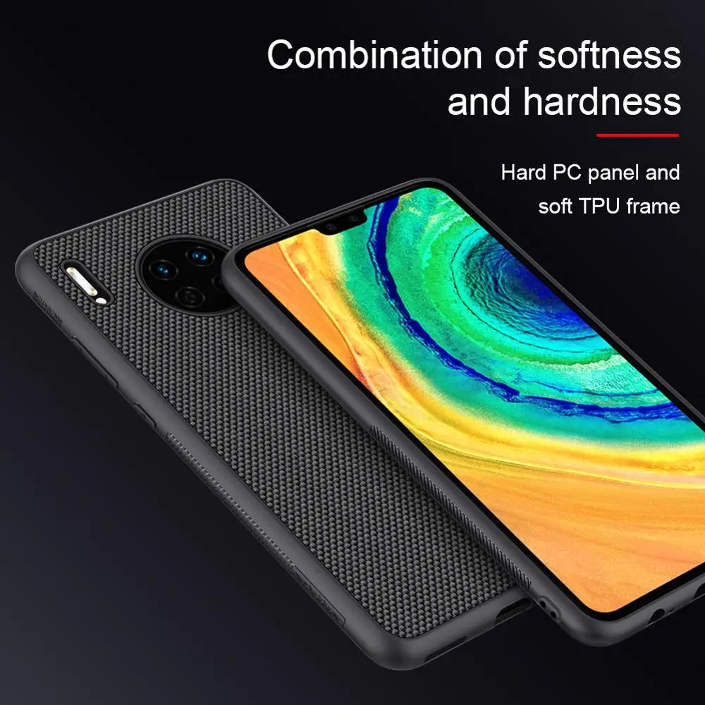 Чехол для huawei mate 30 mate 30 Pro NILLKIN текстурированный нейлоновый волоконный чехол задняя крышка прочный нескользящий тонкий и светильник