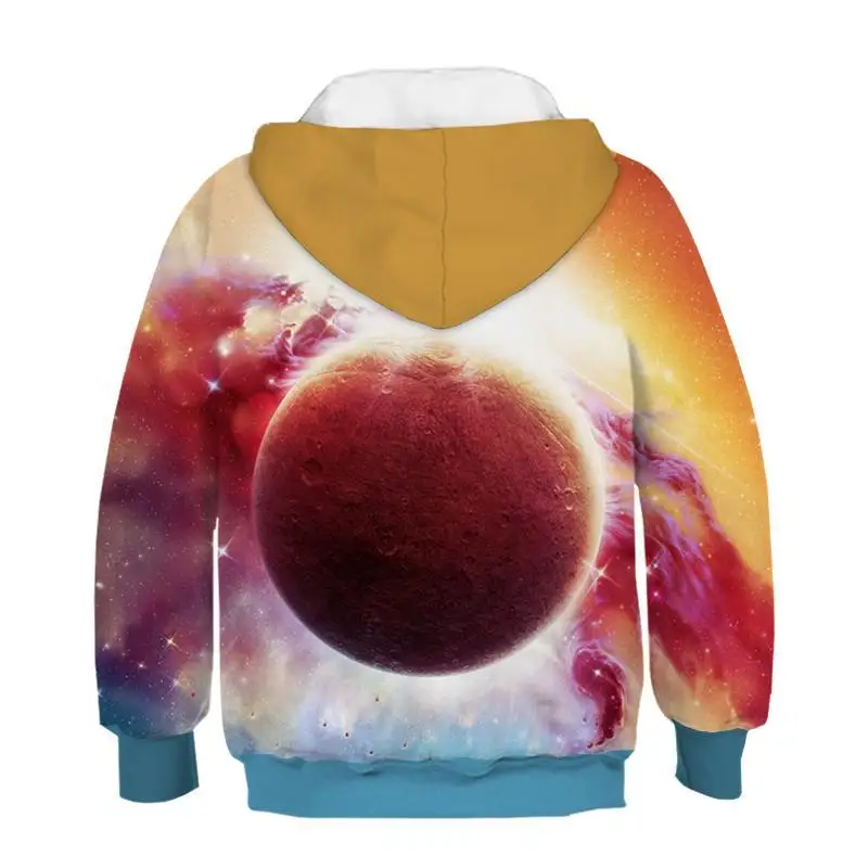 Newest Painted stripe pattern 3D print child fashion Hoodie Boys and girls Hooded Sweatshirt Kids 3D painting Sweatshirt