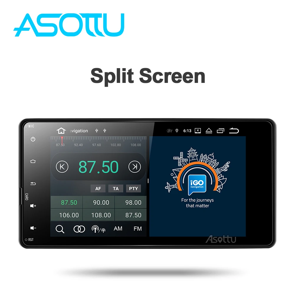 Asottu MI602 Android 9,0 PX6 dvd Радио Видео gps навигация для Mitsubishi outlander lancer asx 2012 2013