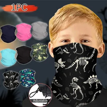 

Fashion hijab scarf Children's Print Face Mask Protectio Windproof Sunscreen Various styles Outdoor Scarf Шарф детский тюрбан