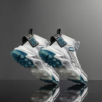 

Socks Men Shoes Flying Woven Fish Scales Sneakers Men High Quality Outdoor Sports Thick Sole Footwear Trainers Zapatos De Hombre