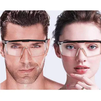 

Clear Safety Goggles Anti-Fog Transparent Safety Glasses UV Protection Goggle Over Glasses Goggles Prevents saliva splash