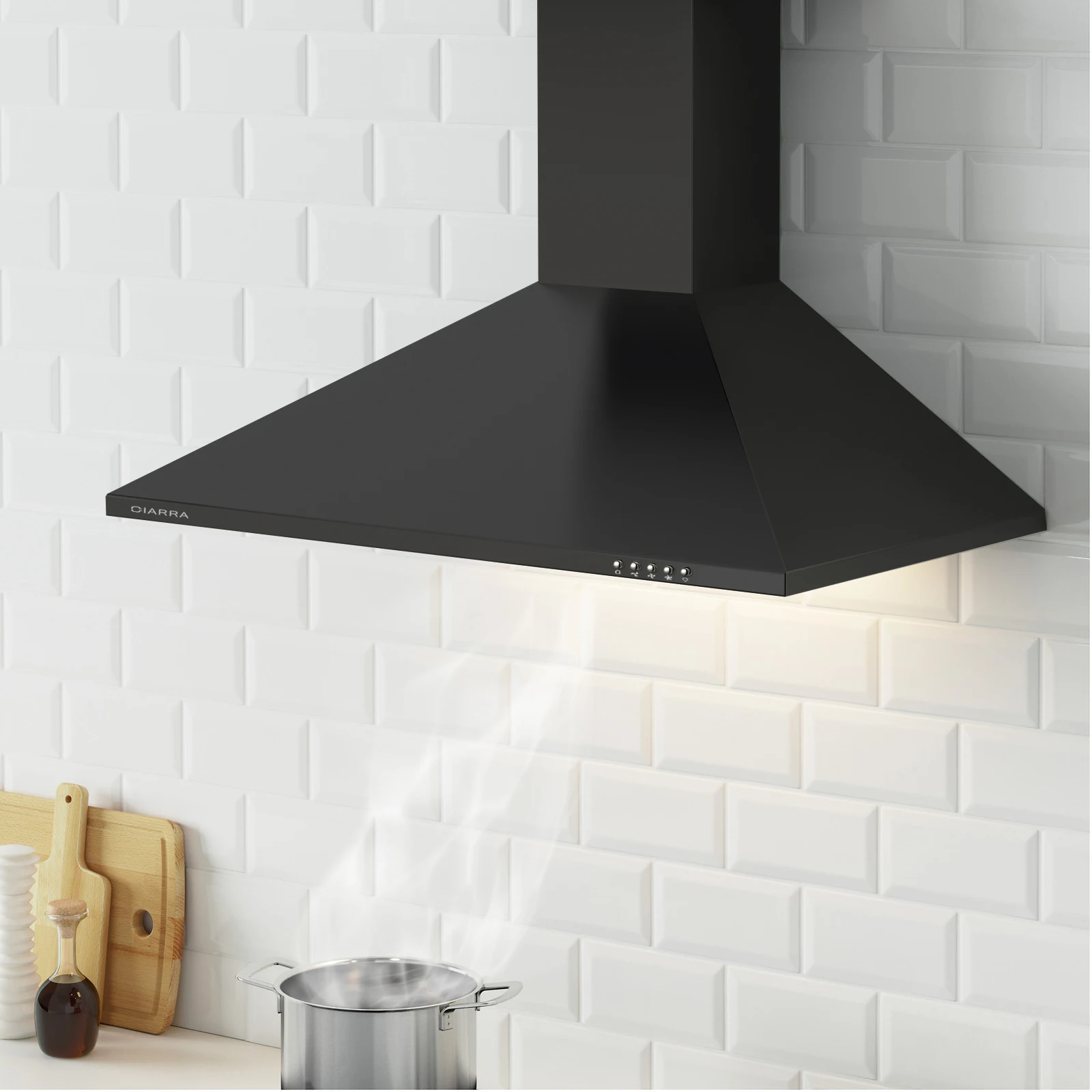 wide chimney cooker hood