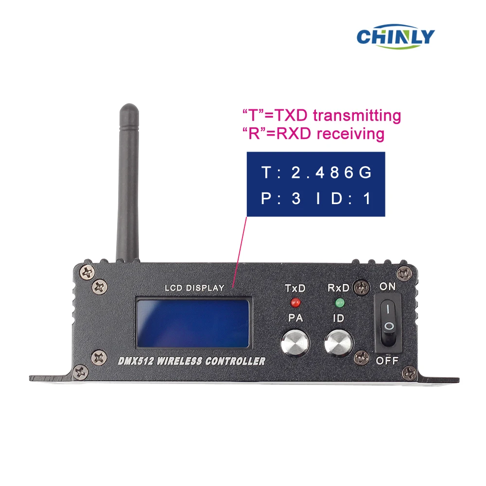 DMX512 126 каналов беспроводной приемник и передатчик 2,4G ISM светодиодный светильник ing для сценического эффекта PAR вечерние светильник 400 м контроль