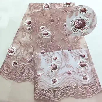 

New Sequins Lace Fabric African Lace Fabric 2019 High Quality Lace for Party Nigerian Lace Fabrics French Tulle Lace Fabric