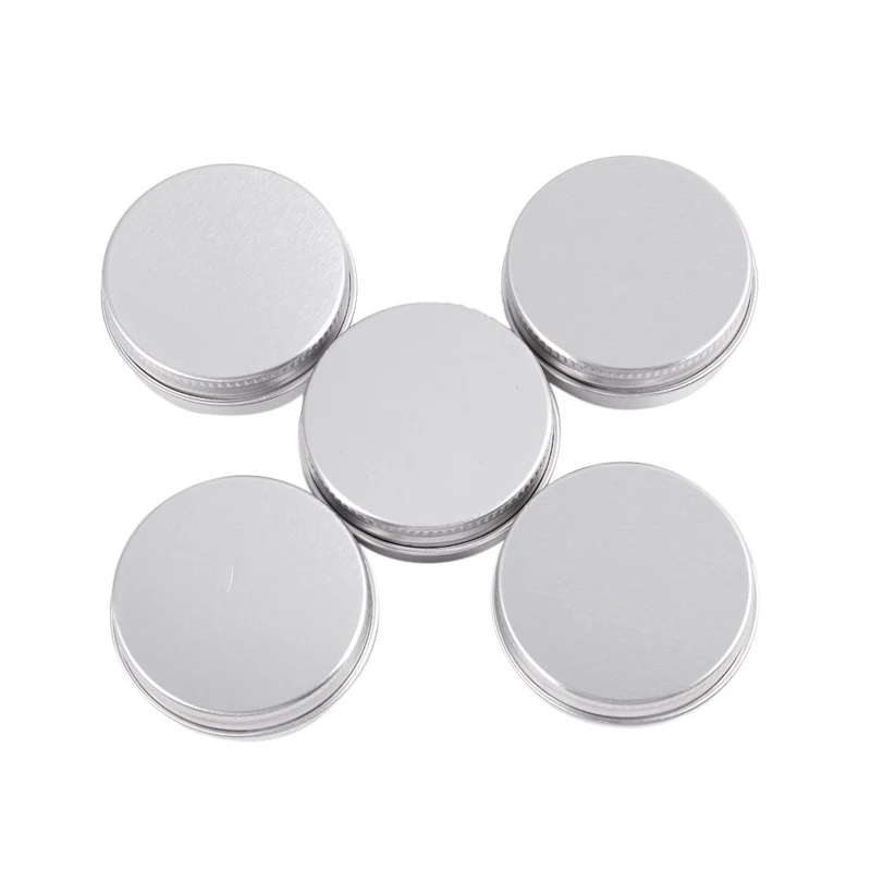 Empty Cosmetics Pot Lip Balm Aluminum Jar Container Screw Cap | Красота и здоровье