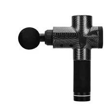 Массажный пистолет мышечный Стимулятор для снятия боли в мышцах после тренировки упражнения Расслабление тела Корректирующее черное