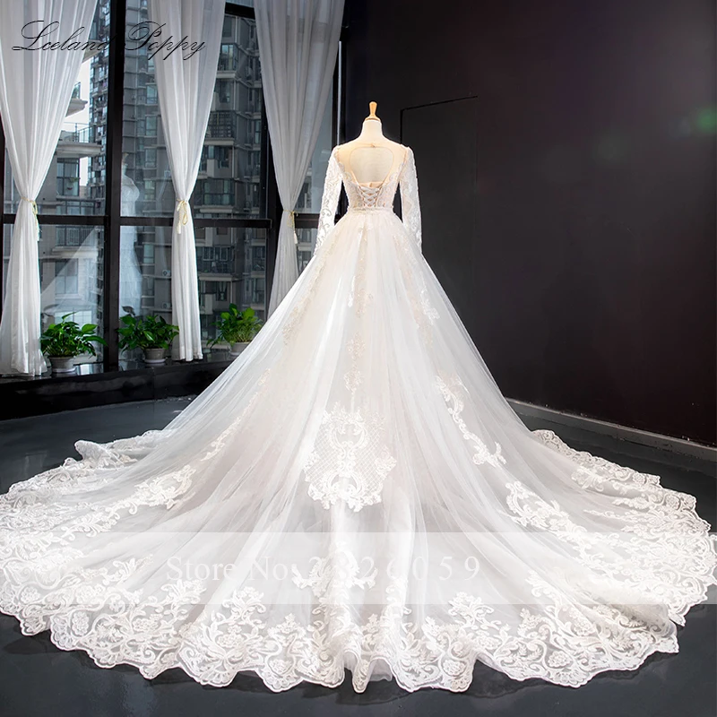 Реальные фотографии Vestido de Noiva Кружева Русалка Свадебные платья размера плюс совок шеи с длинным рукавом Съемный Поезд свадебное платье
