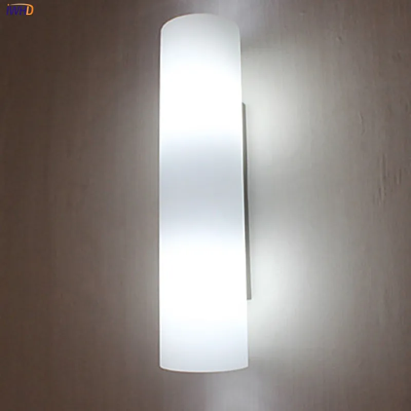 Modern INS Style LED Wall Lights With 40cm Glass Lampshade 2 Bulbs E27 Nordic Wandlamp Sconce Fixtures Wall Lamp Bedroom Aisle (3)