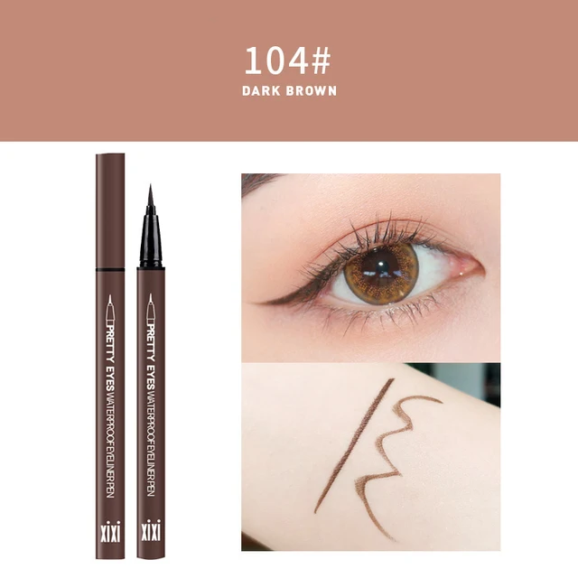 GAM-BELLE Waterproof Long Lasting Black Eyeliner Pencil  Fast Dry Not Blooming Charm Eye Liner Pen Liquid Pigments Makeup Tool 104