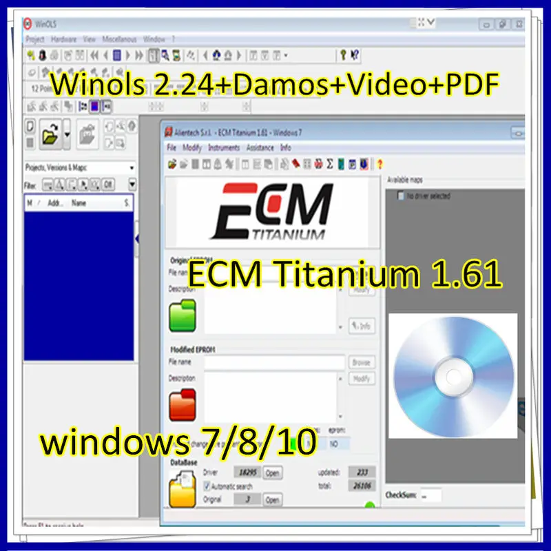 2025 Winols 2.24+ Ecm Titanium 26000+ Unlock Patch+ Damos Files+ Video Car Diagnostic Tool car repair software car diagnostic tool ecu tool Free Install Help