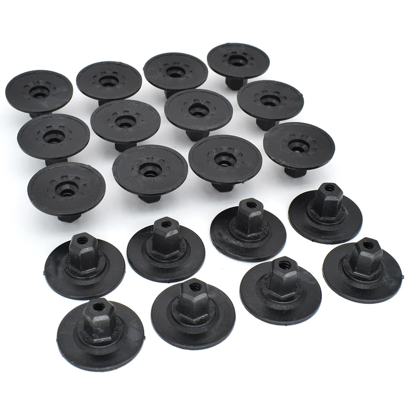 20x Car Body Undertray Guard Cover Screw Seat Nut Cap For Audi VW Screw Holder Heat Insulation Cushion Fastener Rivet Retainer