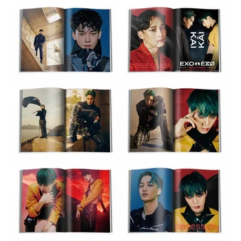 

1Pc EXO New Ablum OBSESSION Fashion K-pop EXO Mini Photobook Photo Card Fans Collection Upplies Stationery Set