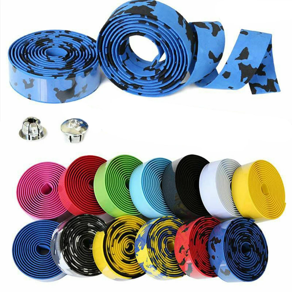 Durable Anti-Slip Bicycle Road Bikes Bike Handlebar Tape Rubber Foam Wrap Cycling Bike Handlebar Accessories