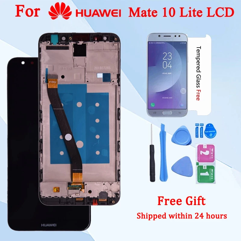 5.9'' For Huawei Mate 10 Lite LCD Display and Touch Screen Digitizer Assembly With frame Replacement parts lite lcd | Мобильные