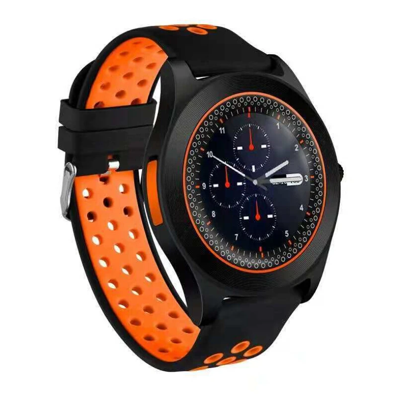 TF8 Смарт наручные часы Bluetooth GSM телефон для Android samsung LG sony iPhone - Цвет: Оранжевый