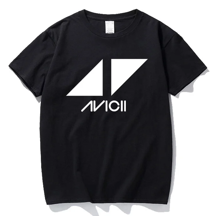 

Summer top camisetas hombre Print t-shirt Music Dj Avicii T Shirt Short Sleeves O Neck Casual camiseta Unisex tshirt euro size