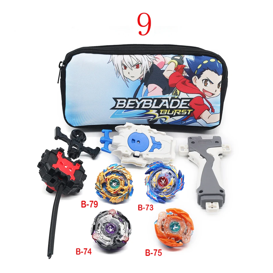 20 Стиль Beyblade Burst Launcher Bey Blade сумка Beyblade Топ игрушки спиннинг гироскоп металлический для 4d мальчика и девочки подарок - Цвет: A9 With Launcher