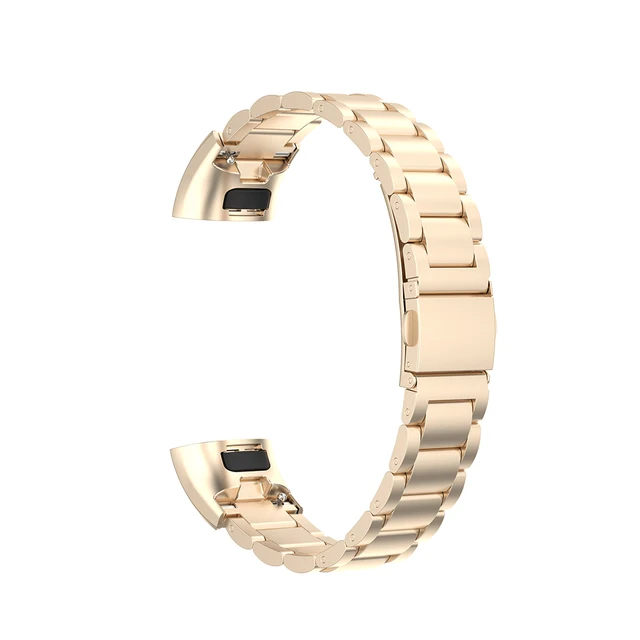 Bracelet for Huawei Band 3 Pro Wristband Strap for Huawei Band 4 Pro Straps Watchband Stainless Steel Replacement Straps Bands Champagne