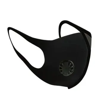 

Black Anti Dust Mask PM2.5 Activated Carbon Filter Face Mouth Masks Reusable Mouth Cover Mask Men Women