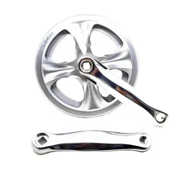 

46T 165mm 170mm E-bike Bicycle 8-Speed Single Speed Chainwheel Aluminum Alloy Crank Sprocket Wheel Bike Part Bicycle Accessories