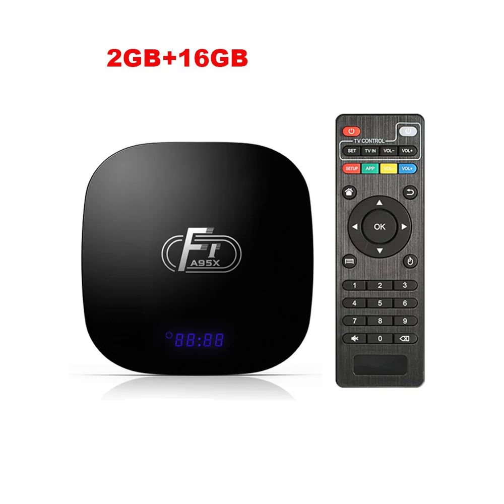 Новейший A95X F1 Android Smart tv Box Amlogic S905W четырехъядерный Smart tv box 2GB 16GB 4K 2,5G WiFi домашний медиаплеер OTA обновление - Цвет: 2GB RAM 16GB ROM