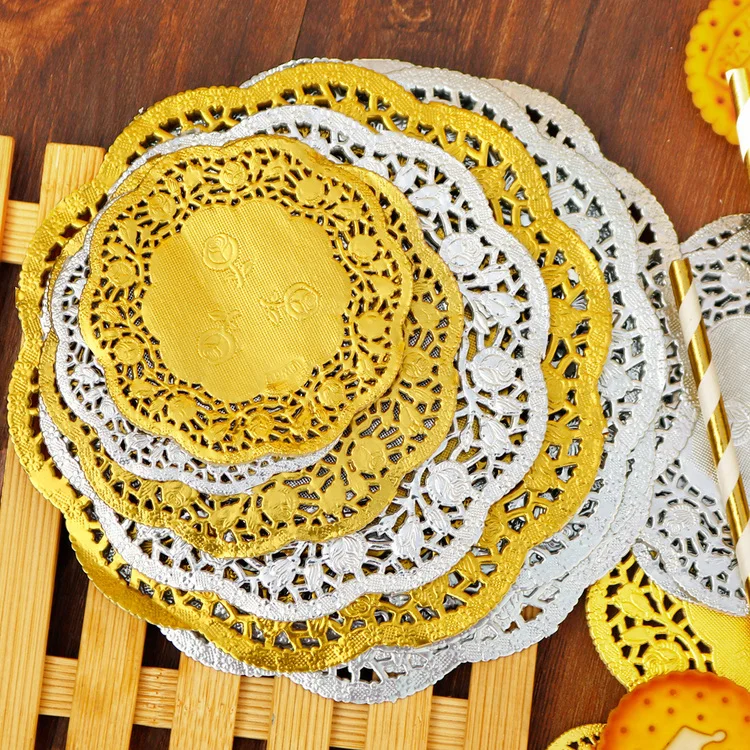 gold silver paper doilies  (11)