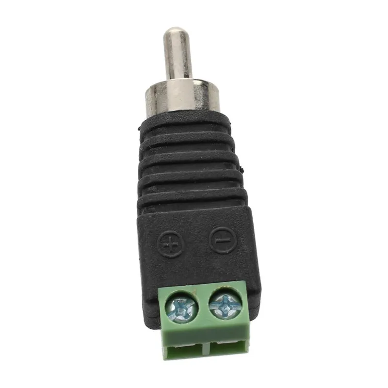 10pcs Green RCA Terminal Block CAT5 to Camera CCTV Video Balun RCA Female or Male Jack AV Screw Connector