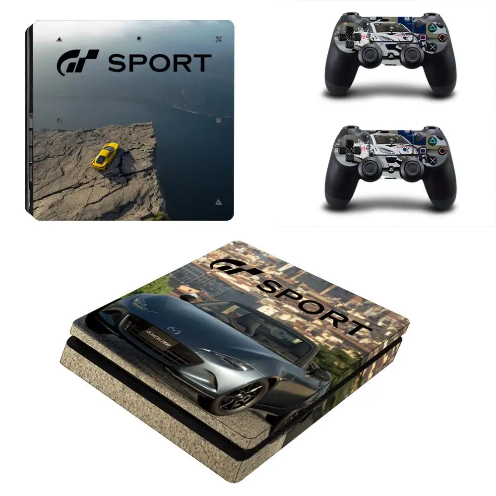 GT Sport PS4 Slim sticker s PS 4 Play station Skin наклейка Pegatinas для playstation консоль и