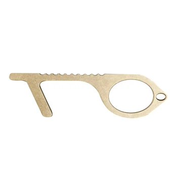 

Clean Key Brass Color Cleankey Non-contact Safety Door Opener Contactless Protection Isolation Brass Key Door Handles Clean-Key