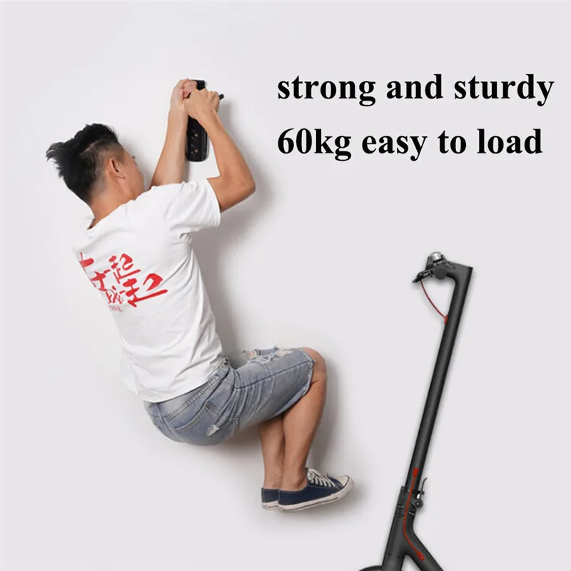 

255*75mm Bike Mobilizable/Firmed Wall Hook Shelf Folding Hanging Electric Scooter For XIAOMI M365 / Pro