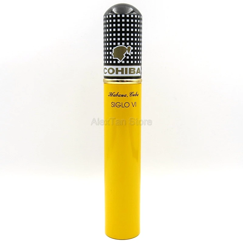 COHIBA мужской профессиональный алюминиевый дорожный футляр для сигар Футляр Мини