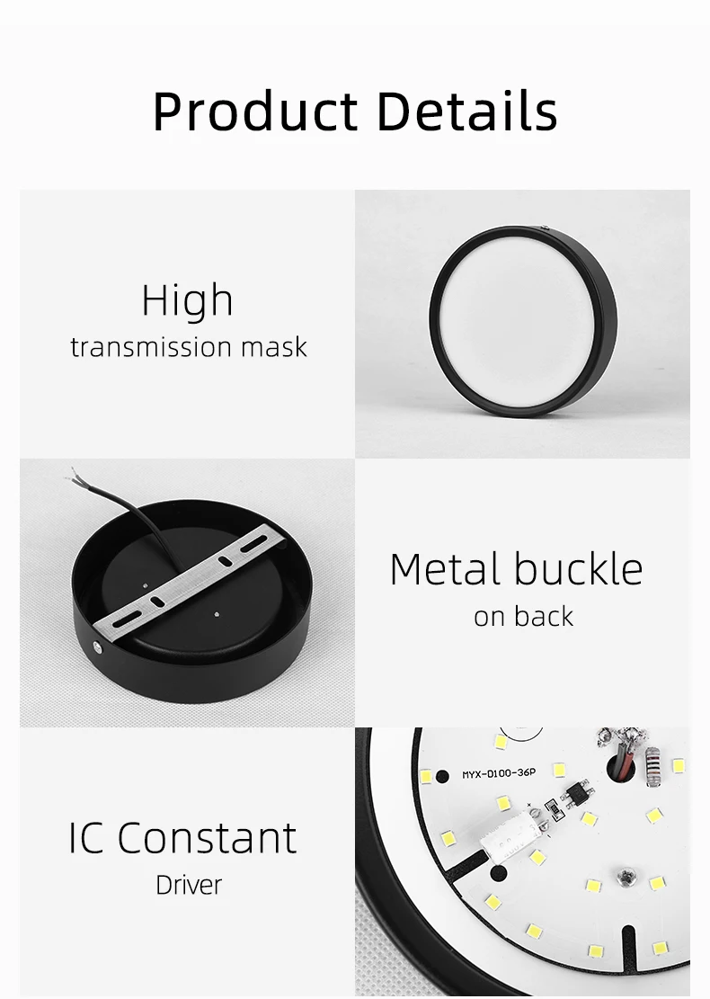 Surface Mounted LED Downlight 5W 10W 15W Ceiling Lamps Ultra-thin Decorative Spot Led Lights 220V For Living Room Home Lighting