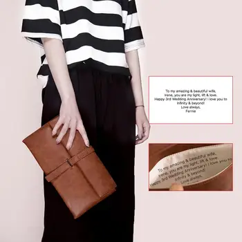 

Treezara Personalized Engraving Leather Women Clutch Bag Handbag Wallet Square Female Customized Bag for Female OEM Dropshipping