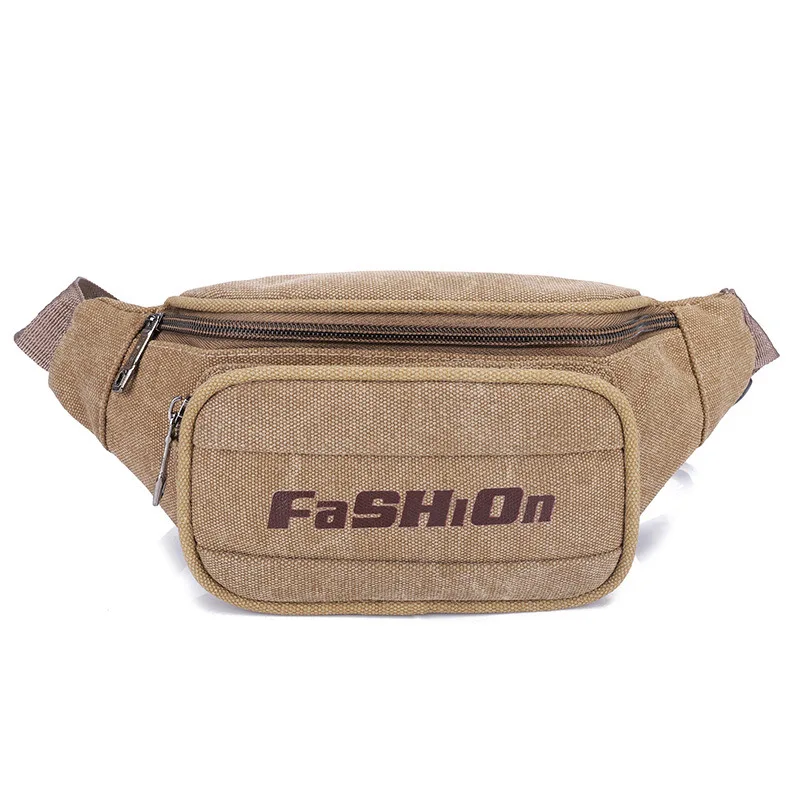 

Men's Bag Canvas Waist Pack-Style Multi-functional Sports Shoulder Outdoor Casual Wallet Set