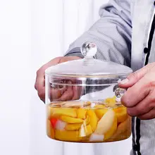 Новейшая стеклянная кастрюля с крышкой ручной работы Набор стеклянной посуды для кухни# CW