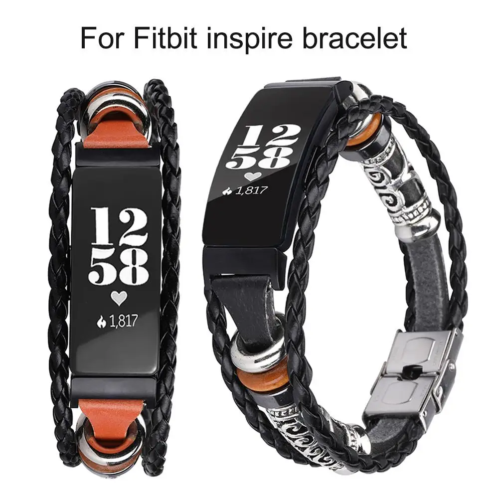 Сменный металлический ремешок для Fitbit Inspire винтажный Стильный DIY наручный ремешок для Fitbit Inspire Смарт-часы аксессуары