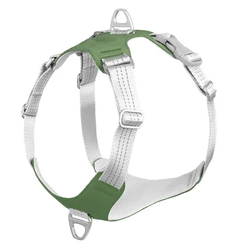 

Reflective Stripe Safety Dog Harness Protective Pet Vest Walking Quick Release Wear Resistant Oxford Cloth Portable Adjustbale