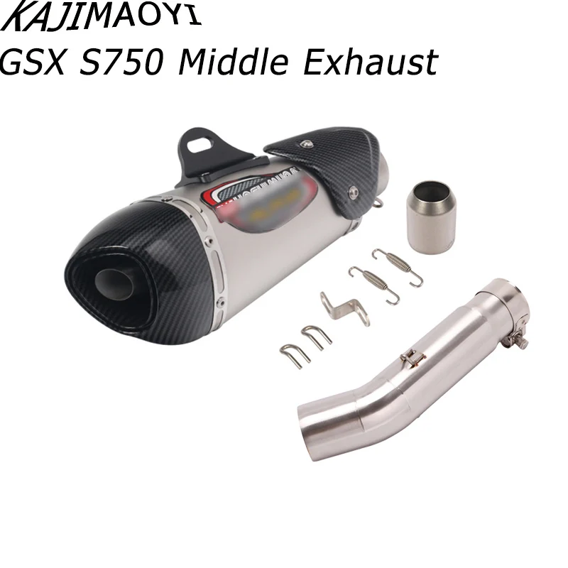 

KAJIMAOYI For SUZUKI gsx s750 Motorcycle Exhaust Muffler Modified With Movable DB Killer Moto Escape Slip on