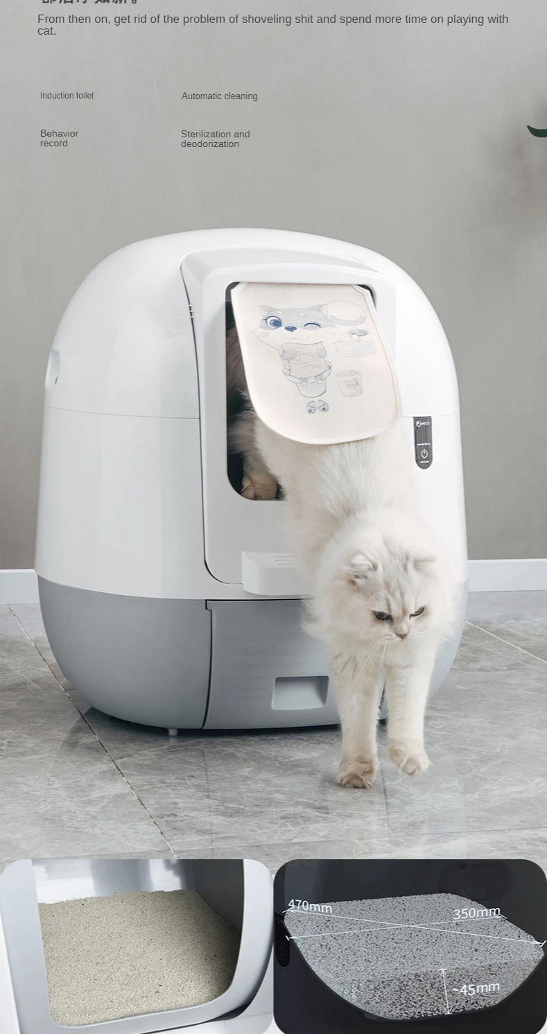 Petato Footloose Litter Box Offers Health Tracking For Multiple Cats