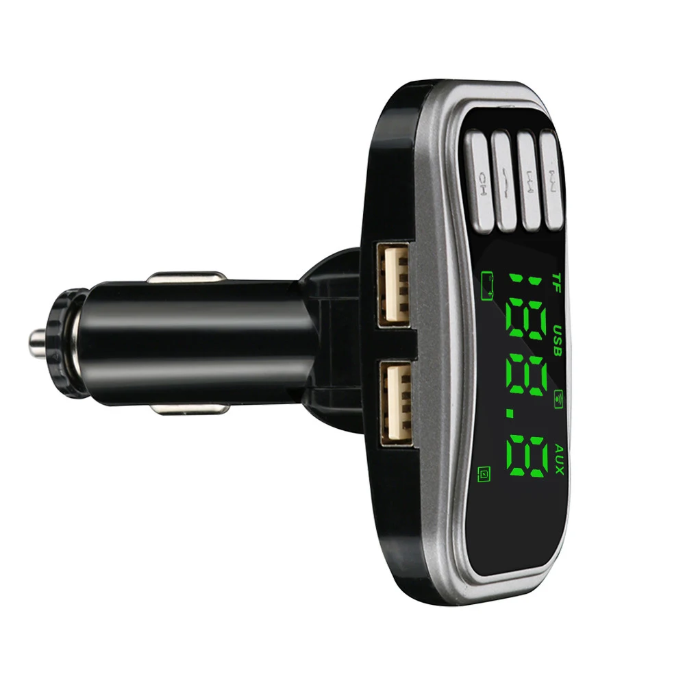Bluetooth 4,2 FM передатчик модулятор автомобильное зарядное устройство 3.1A двойной USB адаптер Автомобильный mp3 плеер беспроводной аудио приемник Черный