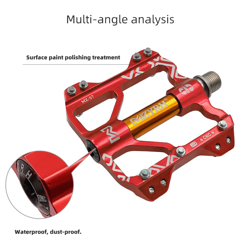 Педали для велосипеда 3 герметичные подшипники шпинделя универсальные велосипедные алюминиевые педали сплав легкий горный велосипед педаль горного велосипеда BMX