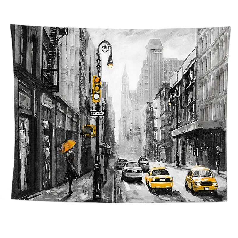 Trippy Tapestry Architectural Landscape Macrame Mandala Tapisserie Murale Tenture Mandala Tapisserie Murale Throw Beach Yoga Mat