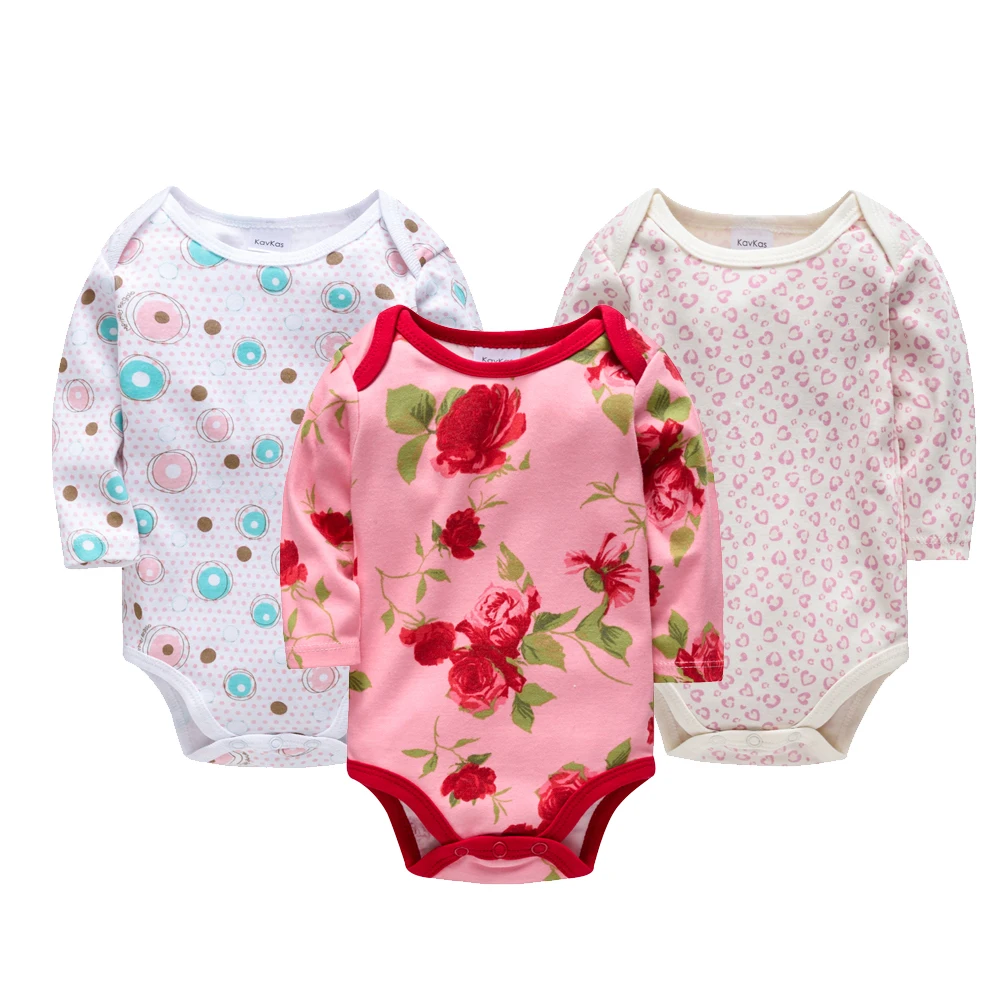 Боди с длинными рукавами для новорожденных девочек; комплект из хлопка; комбинезон для младенцев; комбинезон; летняя одежда для маленьких девочек и мальчиков; Roupa de - Цвет: HY2077