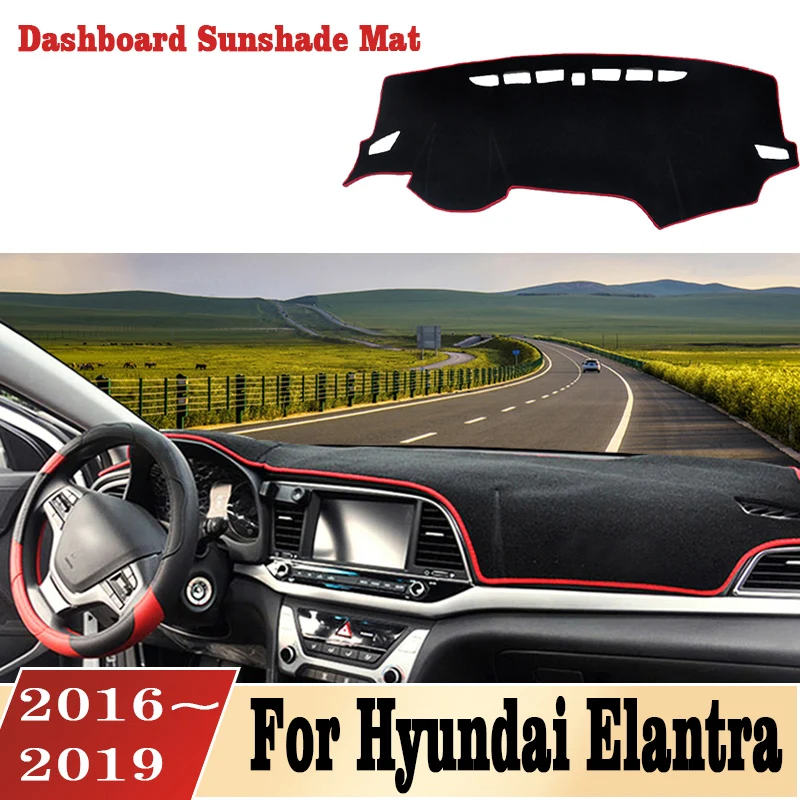 Чехол для приборной панели автомобиля коврик ковер анти-скользящий Hyundai Elantra