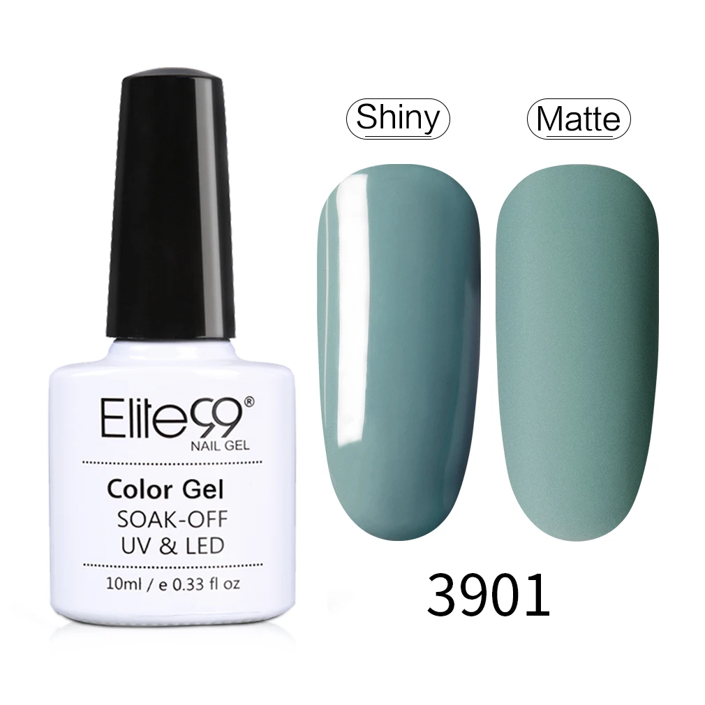 Elite99 лак для ногтей Macchiato УФ-гель для ногтей замочить от матовой верхней основы пальто УФ светодиодный лак для ногтей праймер профессиональная эмаль маникюр 10 мл - Цвет: 3901