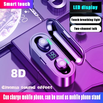 

Wireless Headphones Sports Bluetooth 5.0 Earphone TWS Mini In-Ear Running Headset Support iOS/Android Earbuds Fones Cuffie