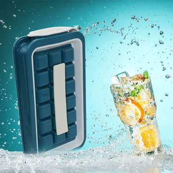 

Silicone Ice Cube Tray DIY Ice Cream Mold Kitchen 36 Grids Ice Cube Maker Kettle Portable Cooler Ice Cube Bag Storage Container